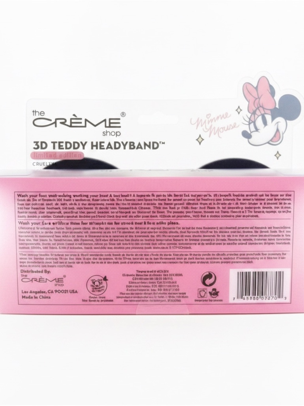 The Crème Shop Minnie Mouse 3D Teddy Headyband - Picture 2 of 2